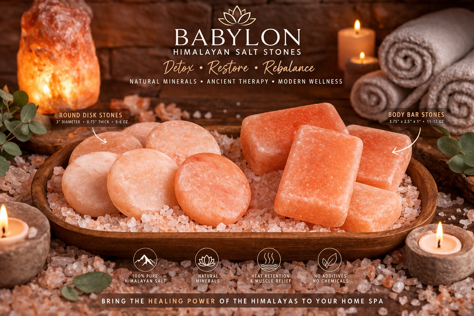 Ankerio Dead Sea Salt & Body Bar Stone