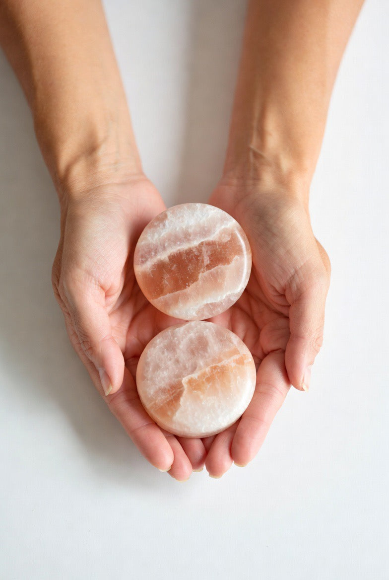 Himalayan Pink Salt & Round Disk Stone