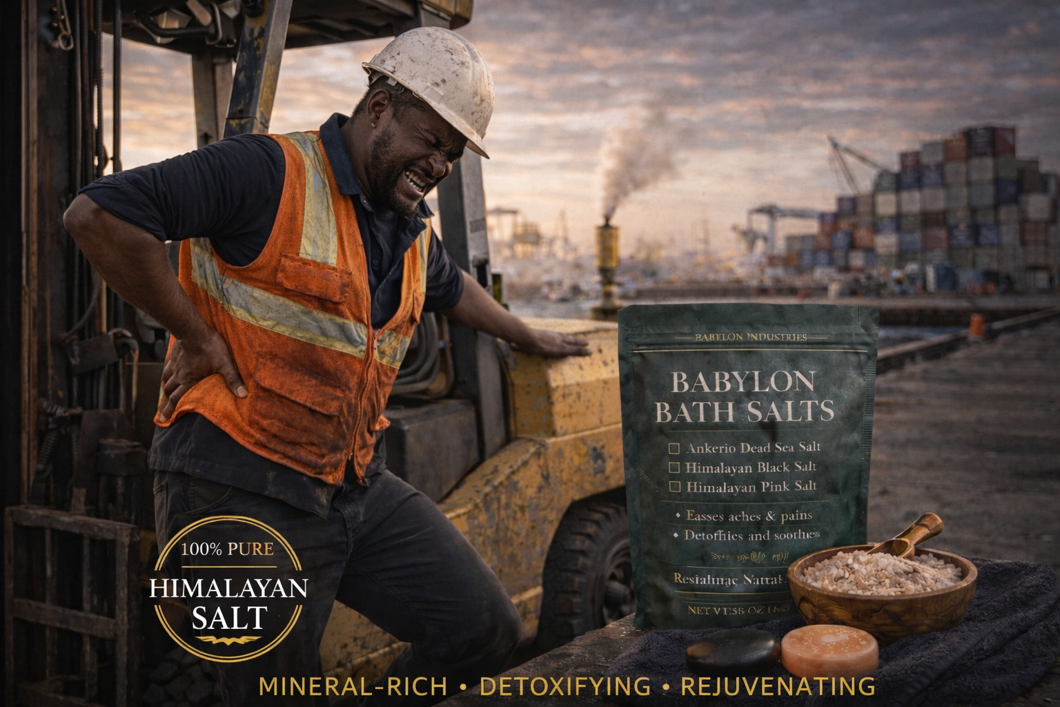 Himalayan Pink Salt & Round Disk Stone
