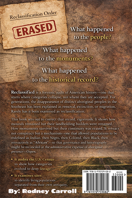 Reclassified-The Administrative Erasure of America's Aboriginal Populations